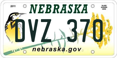 NE license plate DVZ370