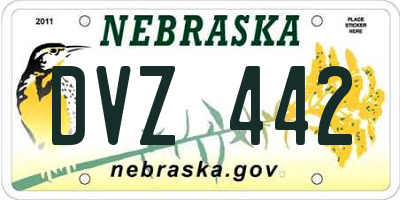 NE license plate DVZ442