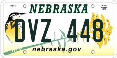 NE license plate DVZ448