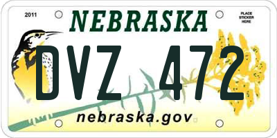 NE license plate DVZ472