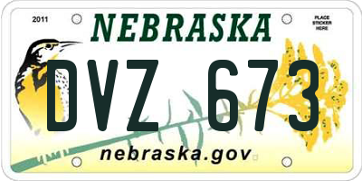 NE license plate DVZ673
