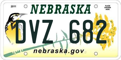 NE license plate DVZ682