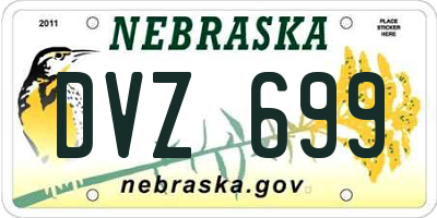 NE license plate DVZ699