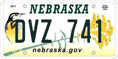 NE license plate DVZ741