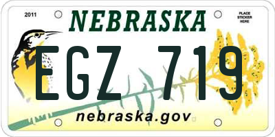 NE license plate EGZ719