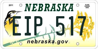 NE license plate EIP517