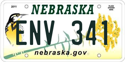 NE license plate ENV341
