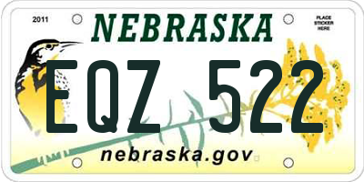 NE license plate EQZ522