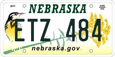 NE license plate ETZ484