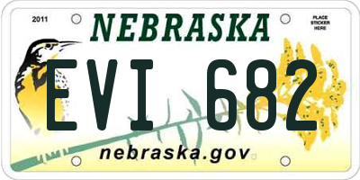NE license plate EVI682