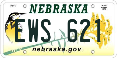 NE license plate EWS621