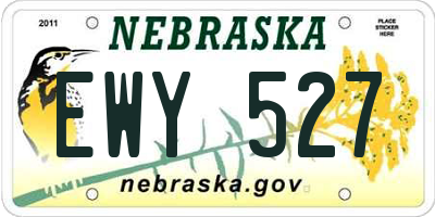 NE license plate EWY527