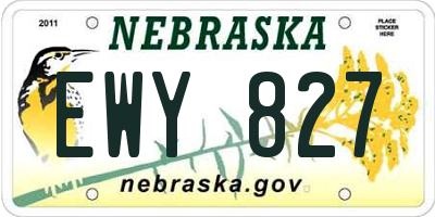 NE license plate EWY827