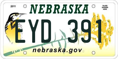 NE license plate EYD391