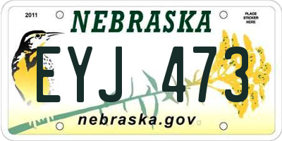 NE license plate EYJ473