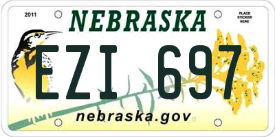 NE license plate EZI697