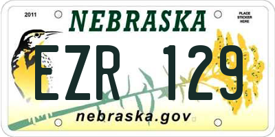 NE license plate EZR129