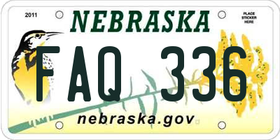 NE license plate FAQ336