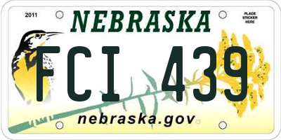 NE license plate FCI439