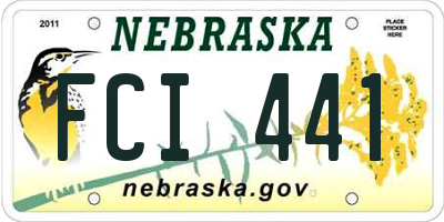 NE license plate FCI441