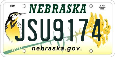 NE license plate JSU9174