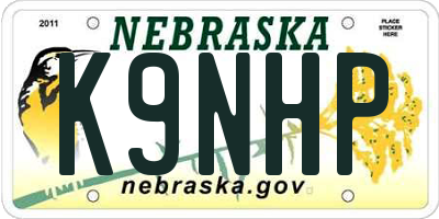 NE license plate K9NHP