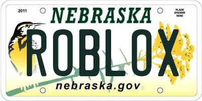 NE license plate ROBLOX