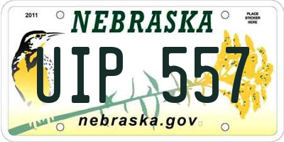 NE license plate UIP557