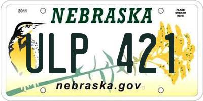 NE license plate ULP421