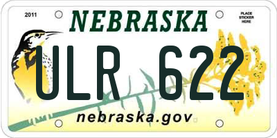 NE license plate ULR622