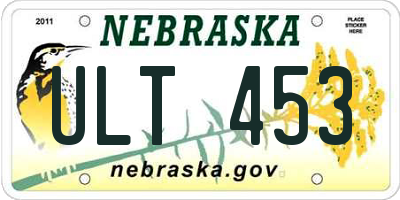 NE license plate ULT453