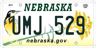 NE license plate UMJ529