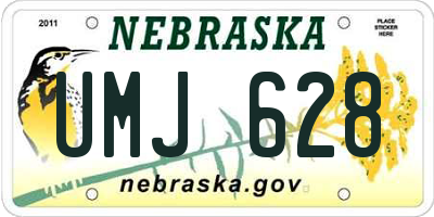 NE license plate UMJ628
