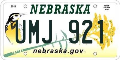 NE license plate UMJ921