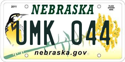 NE license plate UMK044