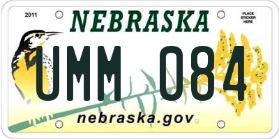 NE license plate UMM084