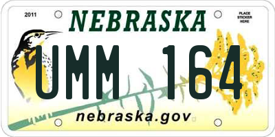 NE license plate UMM164