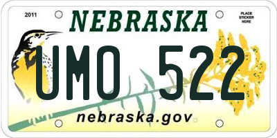 NE license plate UMO522