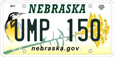 NE license plate UMP150