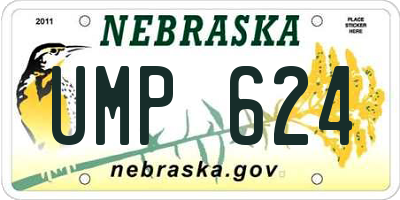 NE license plate UMP624