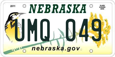 NE license plate UMQ049