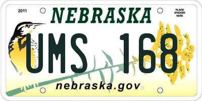 NE license plate UMS168
