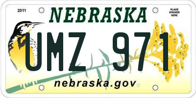 NE license plate UMZ971