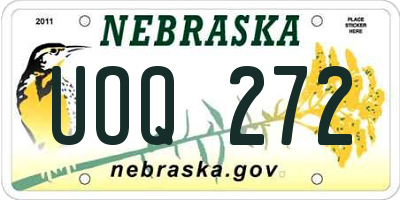 NE license plate UOQ272