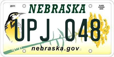 NE license plate UPJ048