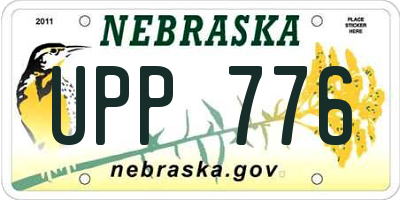 NE license plate UPP776