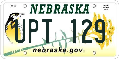 NE license plate UPT129