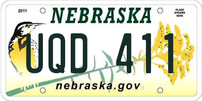 NE license plate UQD411