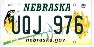 NE license plate UQJ976