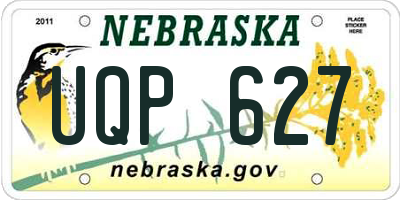 NE license plate UQP627